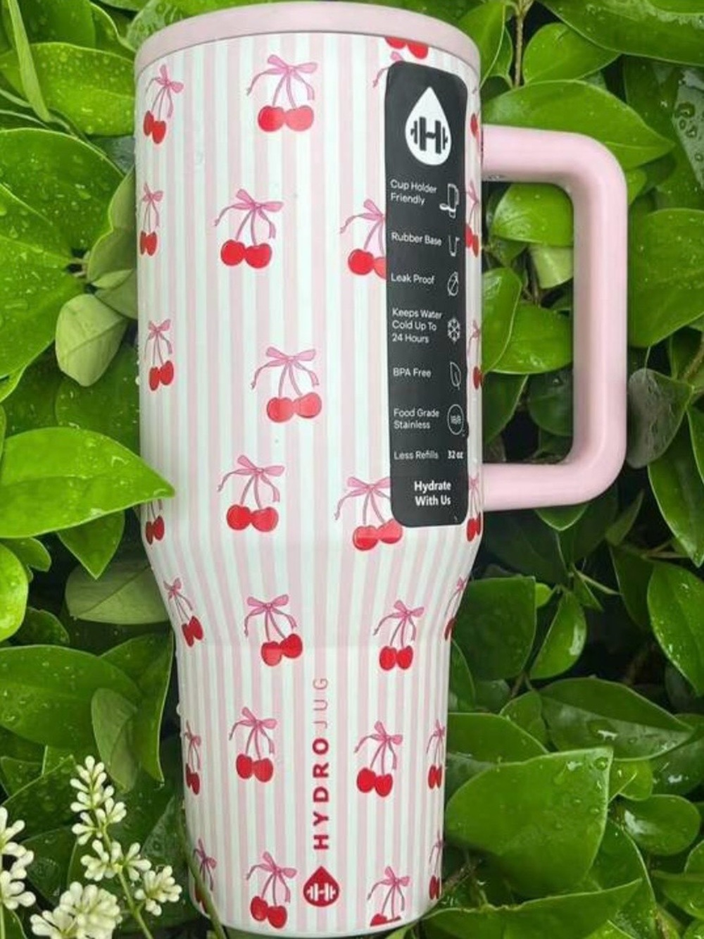New in box Hydrojug Sweet Cherry 40 oz Tumbler Limited Edition
